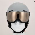 Alpina Arber Visor Q Lite grey matt ski helmet 7