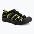 Children's sandals KEEN Newport H2 black/lime green