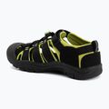 Children's sandals KEEN Newport H2 black/lime green 3