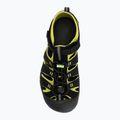 Children's sandals KEEN Newport H2 black/lime green 5