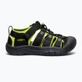 Children's sandals KEEN Newport H2 black/lime green 2
