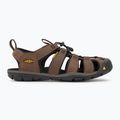 KEEN Clearwater Cnx Leather dark earth/black men's sandals 2