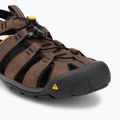 KEEN Clearwater Cnx Leather dark earth/black men's sandals 7