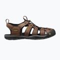 KEEN Clearwater Cnx Leather dark earth/black men's sandals 8