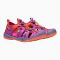 KEEN Moxie purple wine/nasturtium children's trekking sandals 9