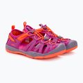 KEEN Moxie purple wine/nasturtium children's trekking sandals 4