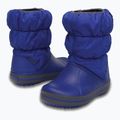 Crocs Winter Puff Kids snow boots cerulean blue/light grey 6