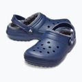 Crocs Classic Lined Clog slides navy/charcoal 14