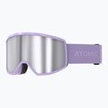 Atomic Four HD lavender/silver hd ski goggles