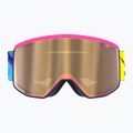 Atomic Four Pro Signature NMC ski goggles pink powder/amber gold hd photo/clear 2