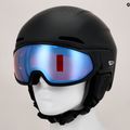 Alpina Oro QV Mips ski helmet black matt/ice blue 10