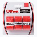 Wilson Profile Overgrip tennis racket wraps 3 pcs red WRZ4025RD+