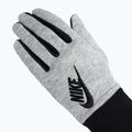 Women's Nike Club Fleece grey heather/black/black running gloves 4