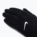 Women's Nike One Therma-Fit Fleece running gloves black/white 4