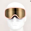 Salomon Lumi Flash tropical peach/flash gold children's ski goggles 10