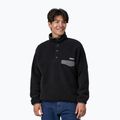 Men's fleece sweatshirt Patagonia Synch Snap-T P/O black w/forge grey