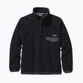 Men's fleece sweatshirt Patagonia Synch Snap-T P/O black w/forge grey 7