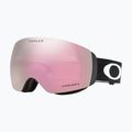 Oakley Flight Deck matte black/prizm snow hi pink ski goggles 2