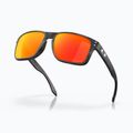 Oakley Holbrook matte black/prizm ruby sunglasses 4