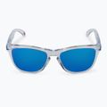 Oakley Frogskins crystal clear/prizm sapphire sunglasses 0OO9013 3