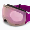 Oakley Flight Deck matte ultra purple/prizm snow hi pink iridium ski goggles OO7064-B4 5