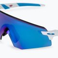 Oakley Encoder polished white/prizm sapphire cycling glasses 0OO9471 5