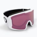 Oakley Line Miner matte white/prizm rose gold iridium ski goggles OO7070-C5
