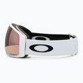 Oakley Flight Tracker L matte white/prizm rose gold iridium ski goggles 4