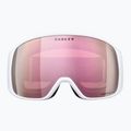 Oakley Flight Tracker L matte white/prizm rose gold iridium ski goggles 2