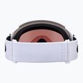 Oakley Flight Tracker L matte white/prizm rose gold iridium ski goggles 3