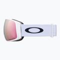 Oakley Flight Tracker L matte white/prizm rose gold iridium ski goggles 4