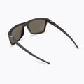 Oakley Leffingwell matte black ink/prizm black polarized sunglasses 0OO9100 2