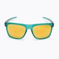 Oakley Leffingwell matte artic surf/prizm 24k polarized sunglasses 0OO9100 3