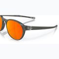 Oakley Reedmace matte grey smoke/prizm ruby fleece sunglasses 6