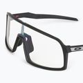 Oakley Sutro matte carbon/clear to black photochromic cycling glasses 0OO9406 5
