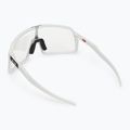 Oakley Sutro matte white/clear to black photochromic cycling glasses 0OO9406 2