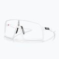 Oakley Sutro matte white/clear to black photochromic cycling glasses 0OO9406 6