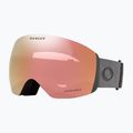 Oakley Flight Deck L matte forged iron/prizm rose gold iridium ski goggles
