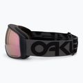 Oakley Flight Tracker L matte b1b forged iron/prizm rose gold iridium ski goggles 4