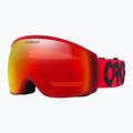 Oakley Flight Tracker L matte b1b redline/prizm torch iridium ski goggles