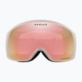 Oakley Flight Tracker M matte b1b cool grey/prizm rose gold iridium ski goggles 2