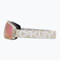 Oakley Flight Tracker M matte b1b cool grey/prizm rose gold iridium ski goggles 4