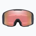 Oakley Line Miner L matte b1b forged iron/prizm rose gold iridium ski goggles 2