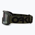 Oakley Line Miner L matte b1b dark brush/prizm sage gold iridium ski goggles 4