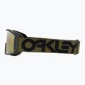 Oakley Line Miner L matte b1b dark brush/prizm sage gold iridium ski goggles 4