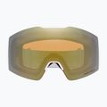 Oakley Fall Line white leopard/prizm sage gold iridium ski goggles 2