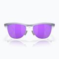 Oakley Frogskins Hybrid matte trans lilac/clear prizm violet sunglasses 2