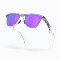 Oakley Frogskins Hybrid matte trans lilac/clear prizm violet sunglasses 4