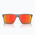 Oakley Futurity satin grey smoke/prizm ruby polarized sunglasses 2