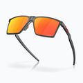 Oakley Futurity satin grey smoke/prizm ruby polarized sunglasses 4